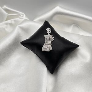 Sterling Silver 925 CZ Money Maker Pendant